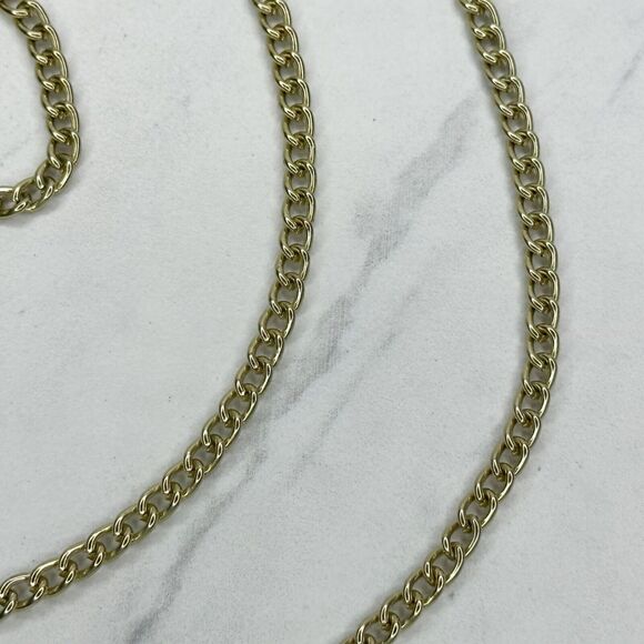 Gold Tone Skinny Chain Link Handbag Strap Replacement Crossbody ✨ - Picture 4 of 11